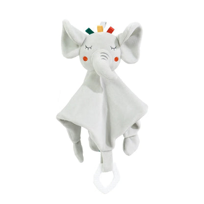 Baby Security Blanket Soft Plush Animal Soothing Toy