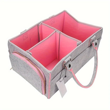 Baby Diaper Caddy Nursery Organizer Basket