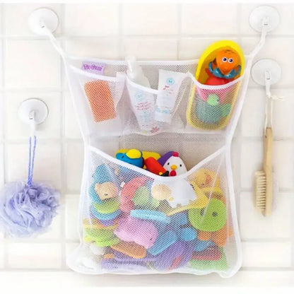 Baby Shower Bath Toy Storage Mesh Net with Suction Cups