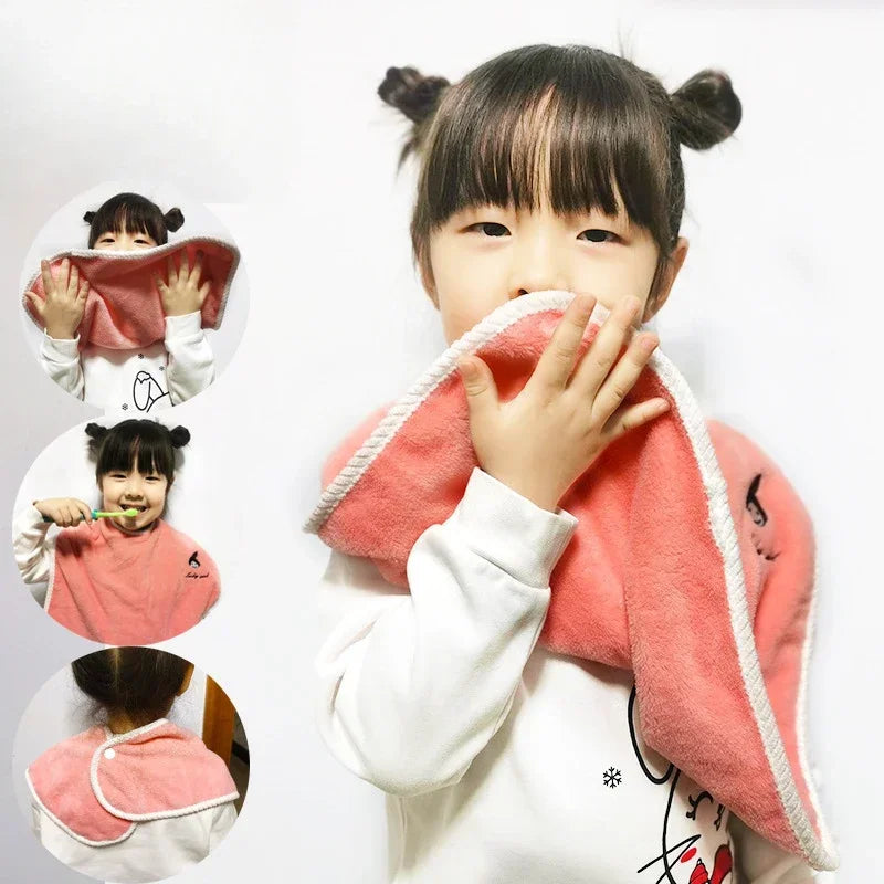 Baby Bib Face Towel Soft Saliva Towel for Kids 3-8 Years