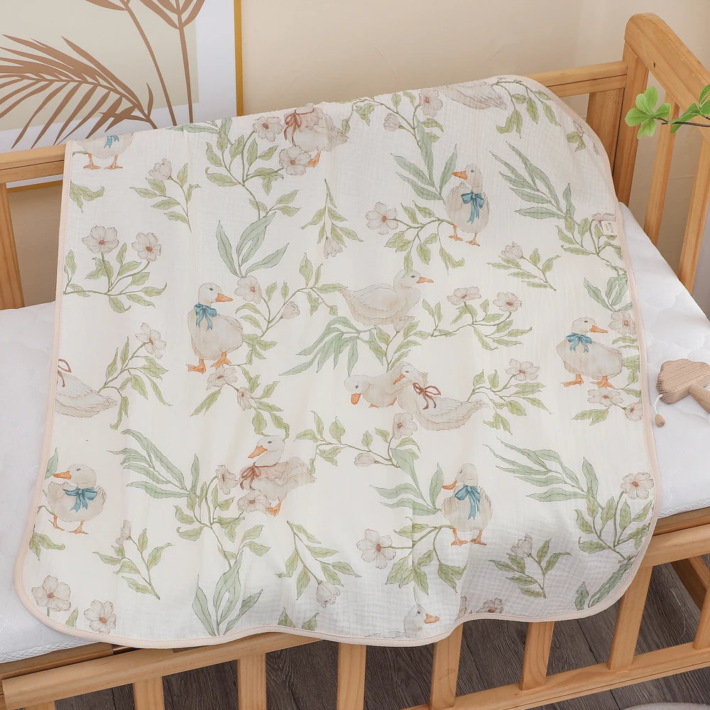 Newborn Baby Bath Towel Pure Cotton Gauze Soft Absorbent Blanket