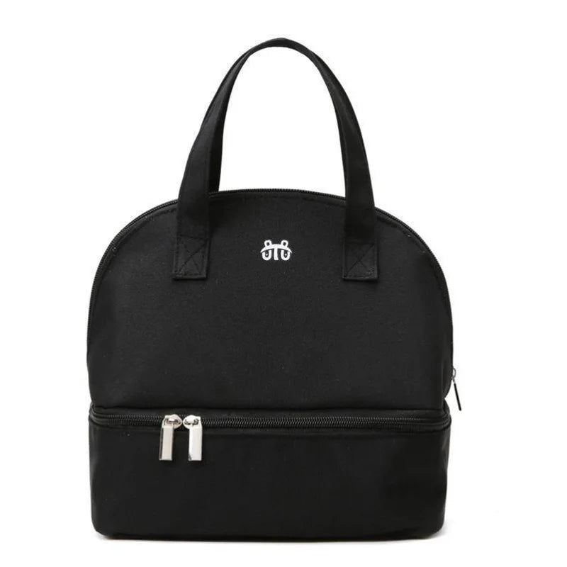 Fashion Insulated Double-Layer Mommy Bag Large Capacity Travel Handbag