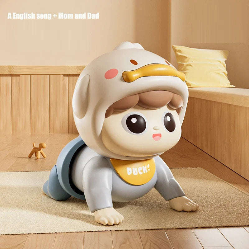Baby Crawling Doll Toy Electric Sound Educational Toddler Toy 0-12M
