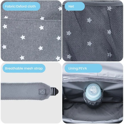 Baby Stroller Diaper Bag Large Capacity Mummy Organizer Backpack