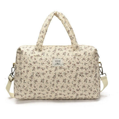 Large Capacity Floral Print Mommy Diaper Bag