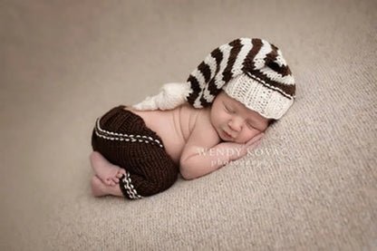 Newborn Photography Baby Mohair Knitted Overalls Wool Jumpsuit Boy Outfit