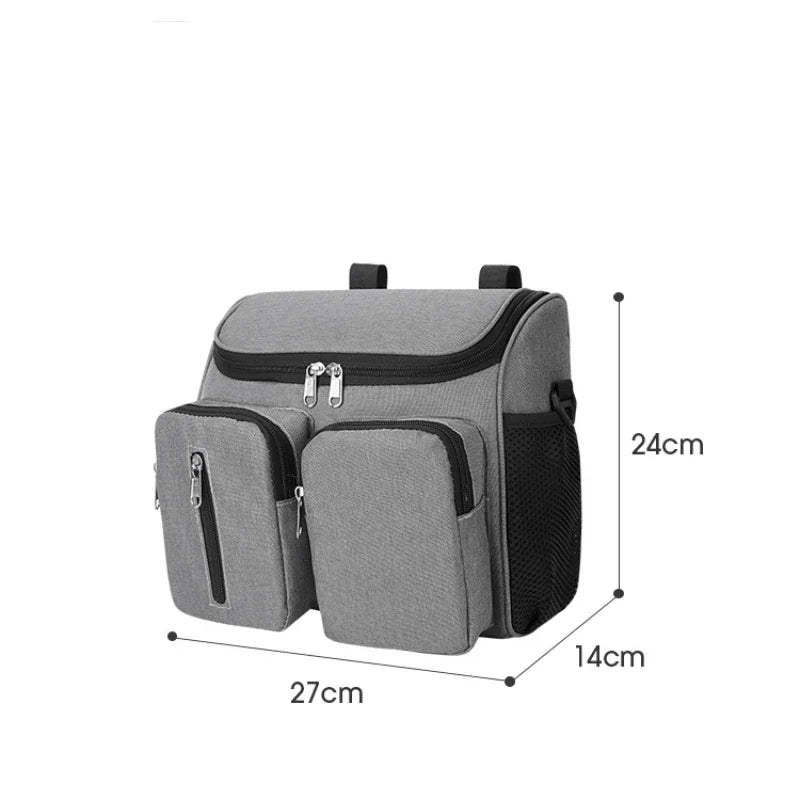Portable Baby Stroller Hanging Bag Large Capacity Diaper and Bottle Organizer