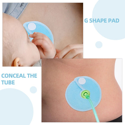 24 Pcs Reusable Cotton Feeding Support Pad G Tube Accessories Washable Nursing