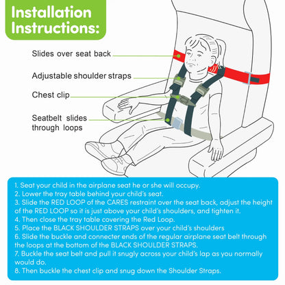 Cares Fly Safe Airplane Safety Belt for Children