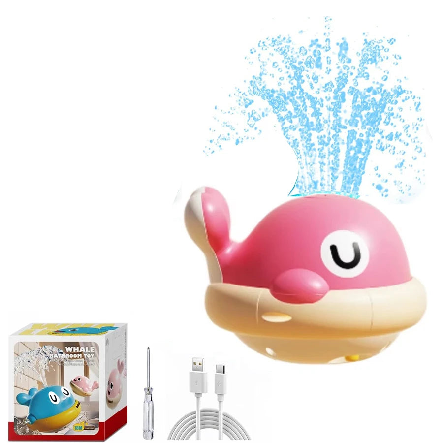 Baby Bath Toys Light Up Whale Sprinkler Pool Bath Toy