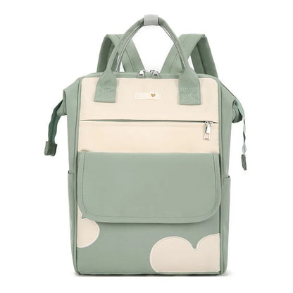 Large Capacity Women’s Backpack Waterproof Multi-Pocket Diaper & School Bag
