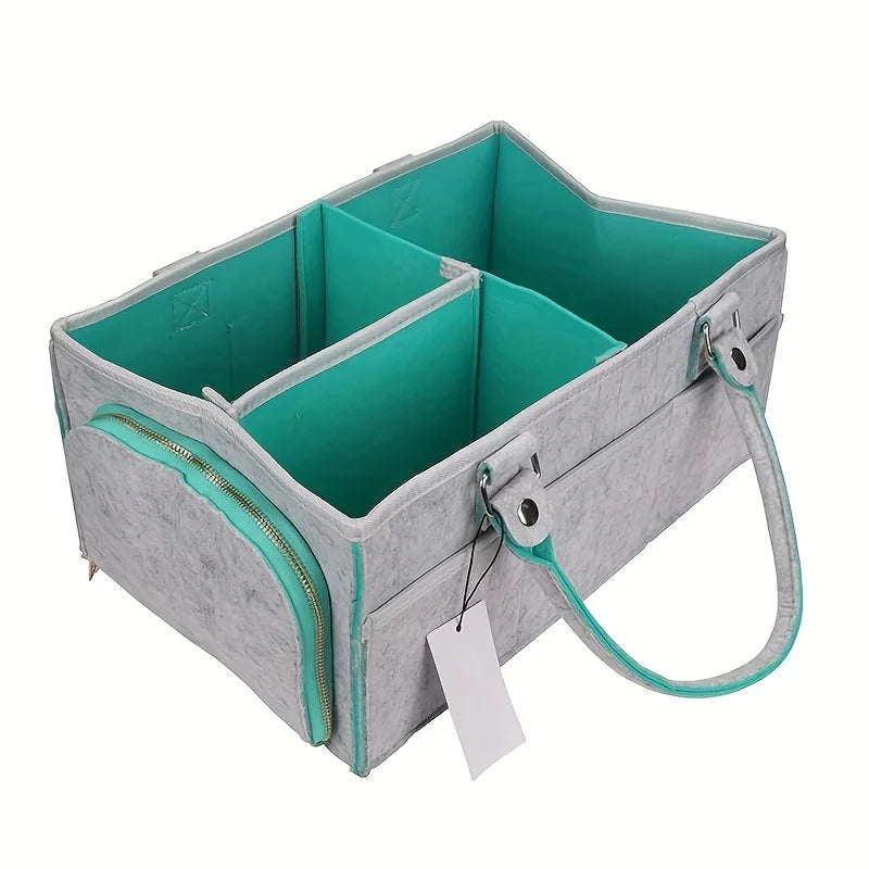 Baby Diaper Caddy Nursery Organizer Basket
