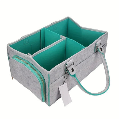 Baby Diaper Caddy Nursery Organizer Basket