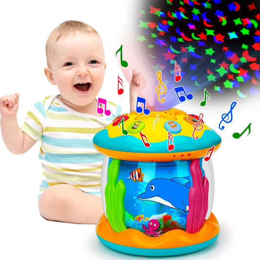 Baby Ocean Light Rotary Projector Musical Toy 1-3 Years