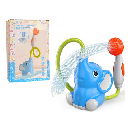 Elephant Baby Bath Shower Head Toy with Water Pump