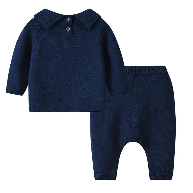 Baby Clothing Set Cotton Newborn Boy Pullover Pants 0-24M Autumn Outfit