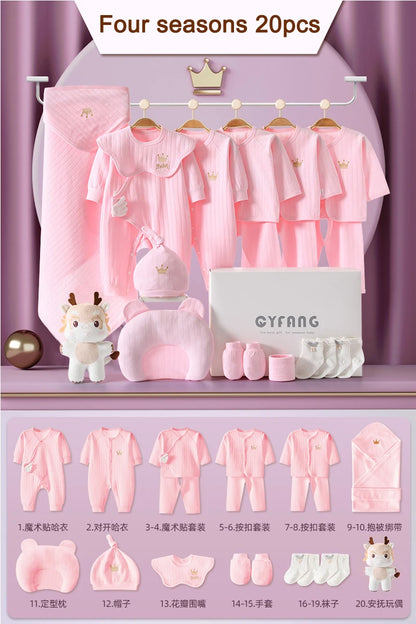 Newborn Baby Clothing 15-20PCS 0-3M 100% Cotton Unisex Infant Boys Girls Set