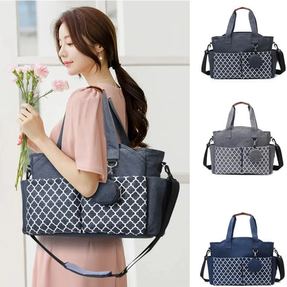 Large Capacity Waterproof Baby Diaper Bag – Multi-Compartment Mommy Handbag