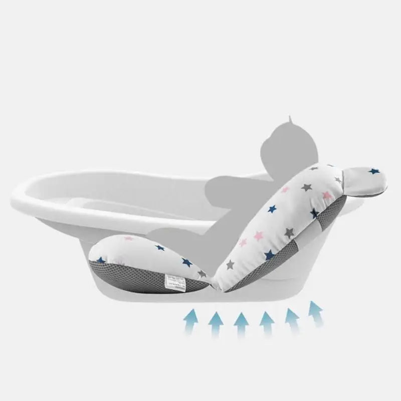 Newborn Bath Cushion Foldable Adjustable Bathtub Mat Baby Bath Accessories