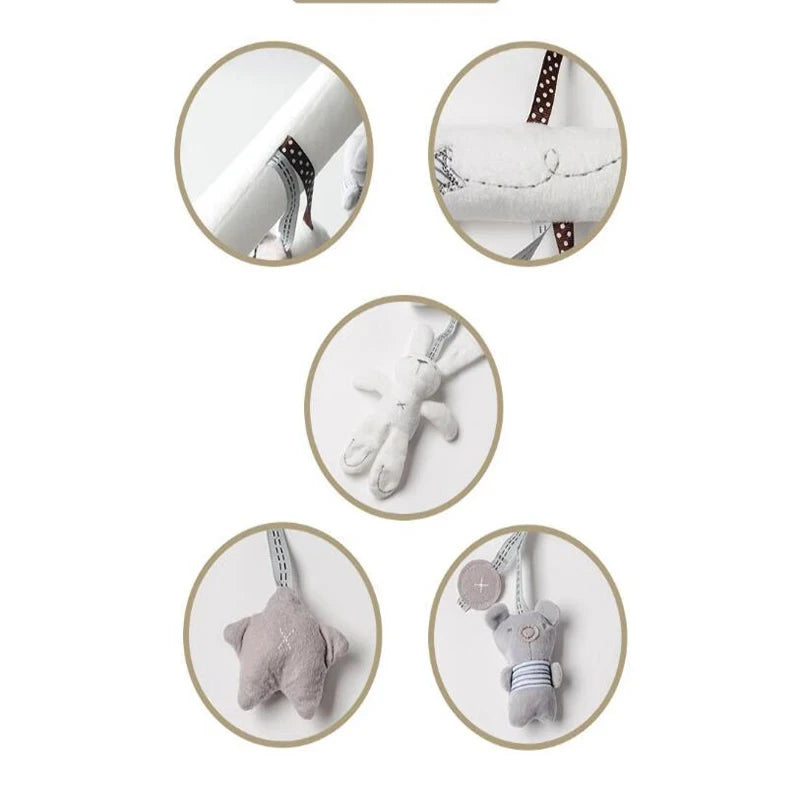 Hanging Plush Baby Hand Bell Toy for Stroller