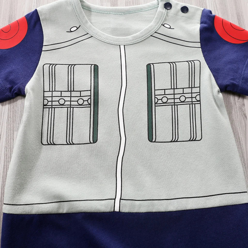 Newborn Anime Cotton Jumpsuit Soft Summer Short Sleeve Baby Romper 0-18 Months