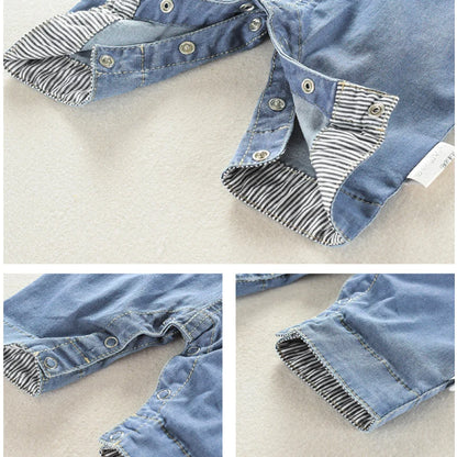 Baby Toddler Denim Overalls Kids Casual Jumpsuit