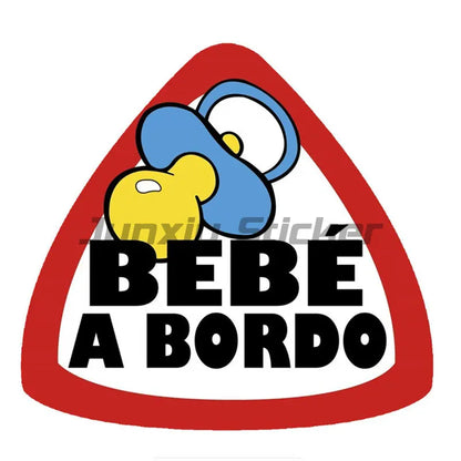 Super Baby On Board Sticker Car Motorcycle Window Bumper Warning Vinyl Decal