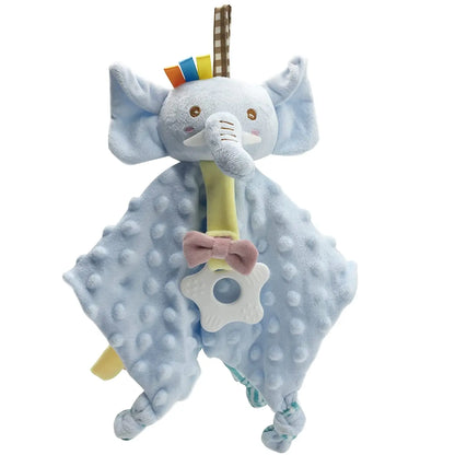 Baby Security Blanket Soft Plush Animal Soothing Toy