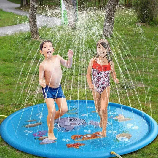 Kids Inflatable Water Splash Pool Outdoor Sprinkler Mat