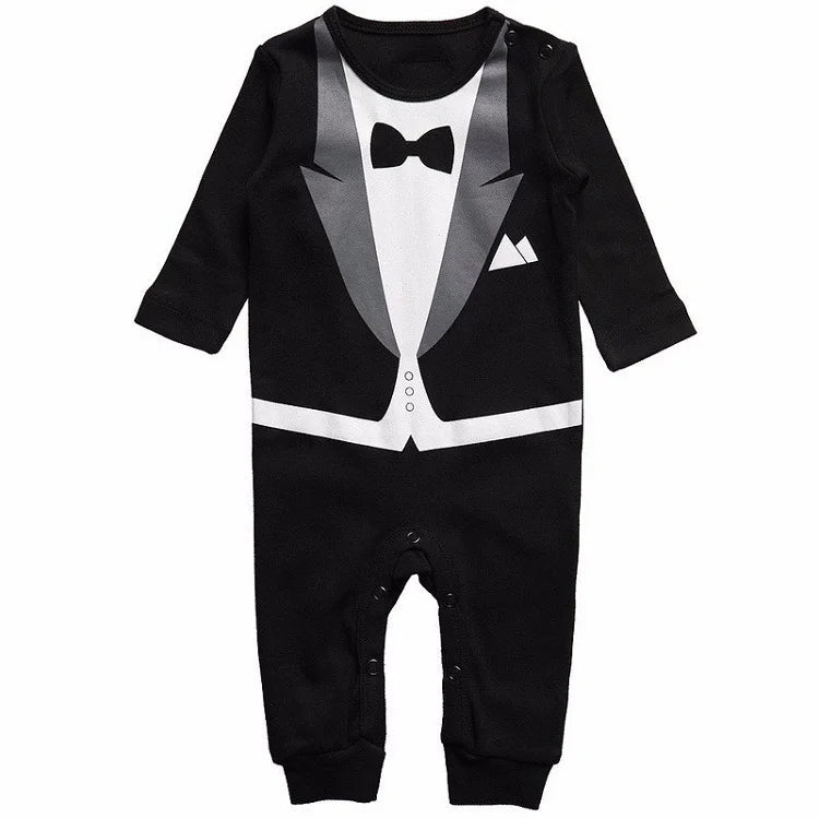 Baby Boy Cotton Formal Romper Spring Autumn 0-24M