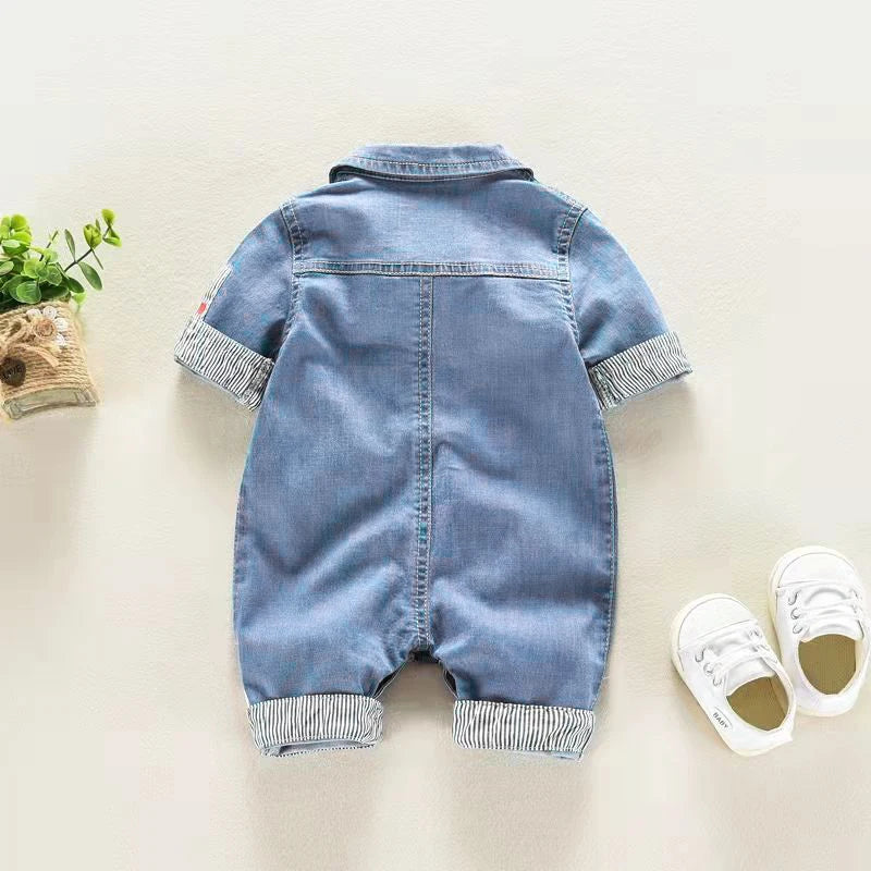 Baby Toddler Denim Overalls Kids Casual Jumpsuit