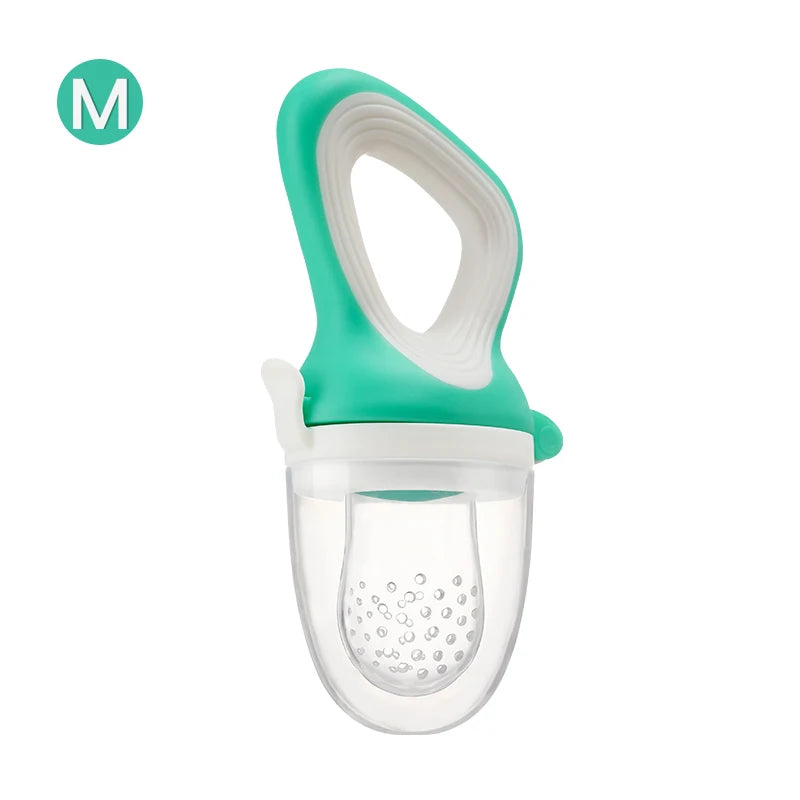 Baby Fruit & Vegetable Feeder Food-Grade Silicone Infant Nourishment Feeder with Mesh Bag