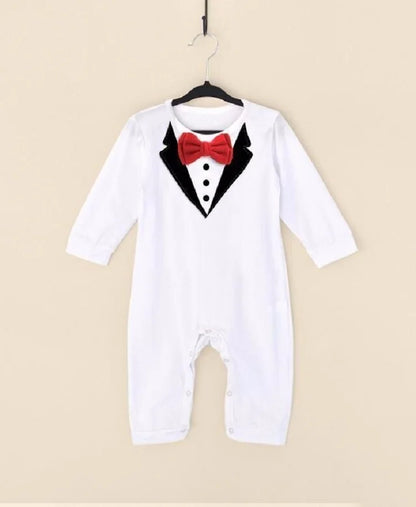 Baby Boy Cotton Formal Romper Spring Autumn 0-24M