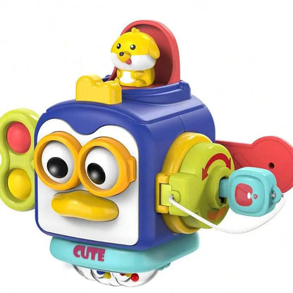 Baby Busy Board Cube Montessori Sensory Educational Toddler Learning Toy