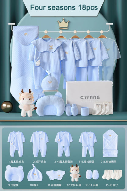 Newborn Baby Clothing 15-20PCS 0-3M 100% Cotton Unisex Infant Boys Girls Set