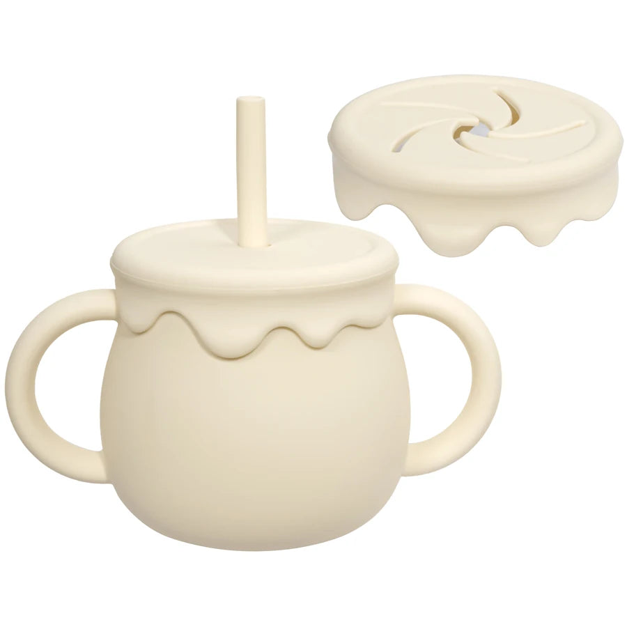 Baby Feeding Sippy Cup Portable Drinkware Snack & Solid Food Container