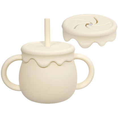 Baby Feeding Sippy Cup Portable Drinkware Snack & Solid Food Container