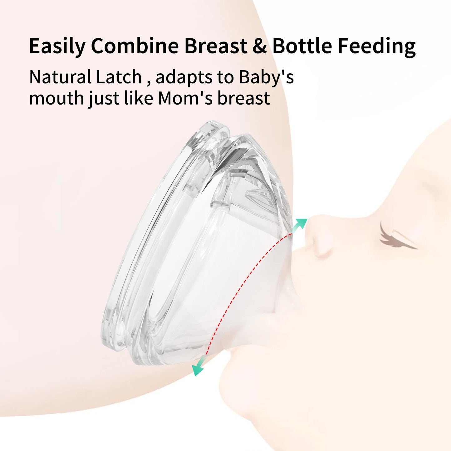 Baby PPSU Feeding Bottle Anti-Choking Silicone Nipple 0-1Y