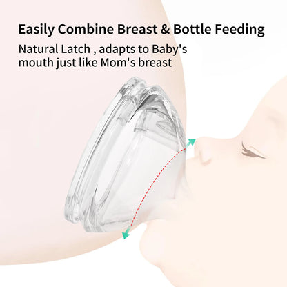 Baby PPSU Feeding Bottle Anti-Choking Silicone Nipple 0-1Y