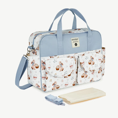 Multifunction Waterproof Single-Shoulder Baby Diaper Crossbody Bag