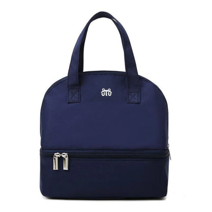 Fashion Insulated Double-Layer Mommy Bag Large Capacity Travel Handbag