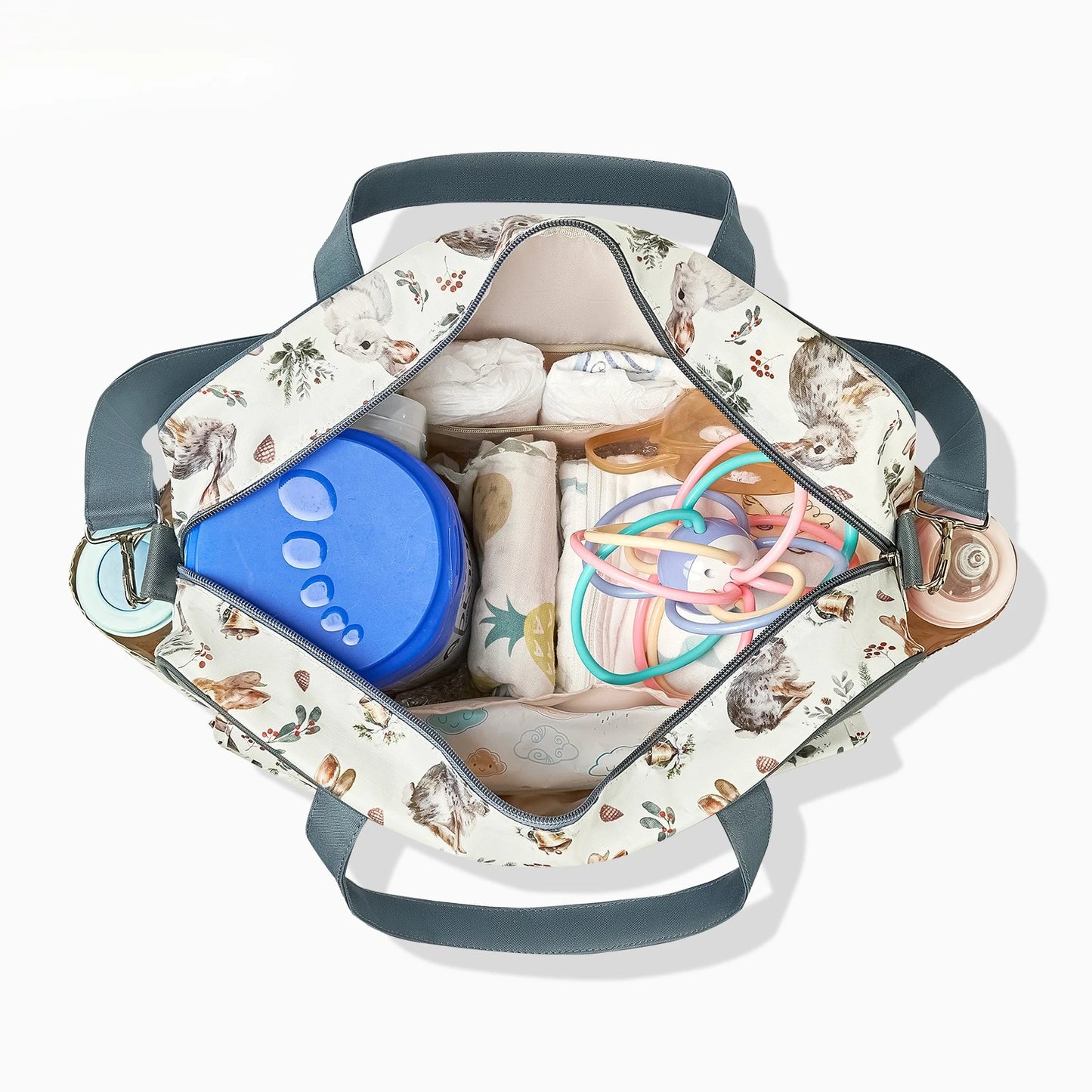 Multifunction Waterproof Single-Shoulder Baby Diaper Crossbody Bag