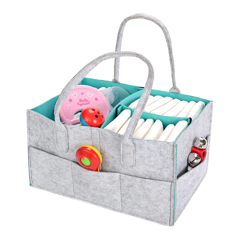 Baby Diaper Caddy Nursery Organizer Basket