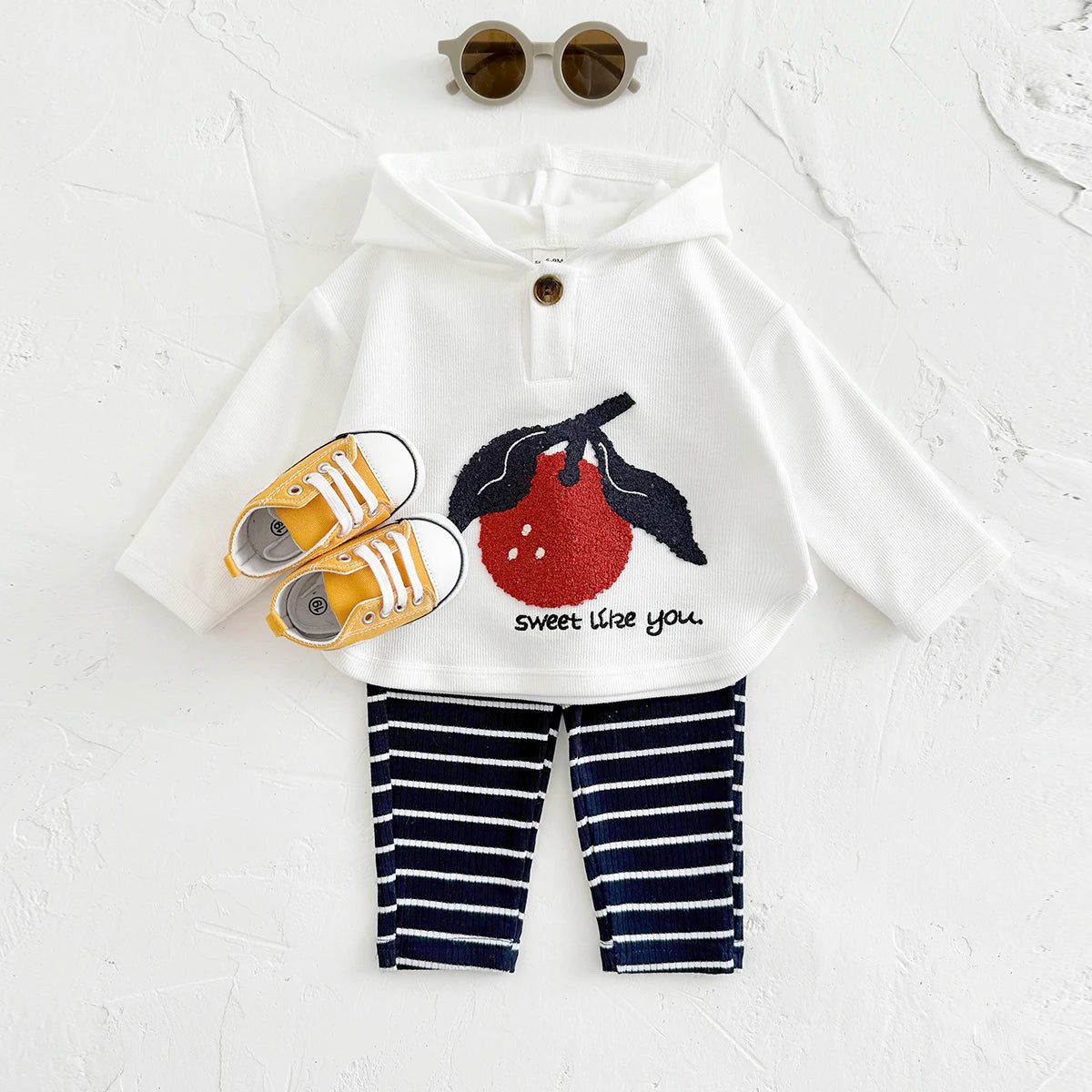 Newborn Baby Boy Clothes 2PCS Autumn Winter Hooded Top Pants Cartoon Toddler Outfit