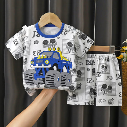 Baby Clothing 1-3Y Boys Girls Cotton 2-Piece Set Newborn Outfit