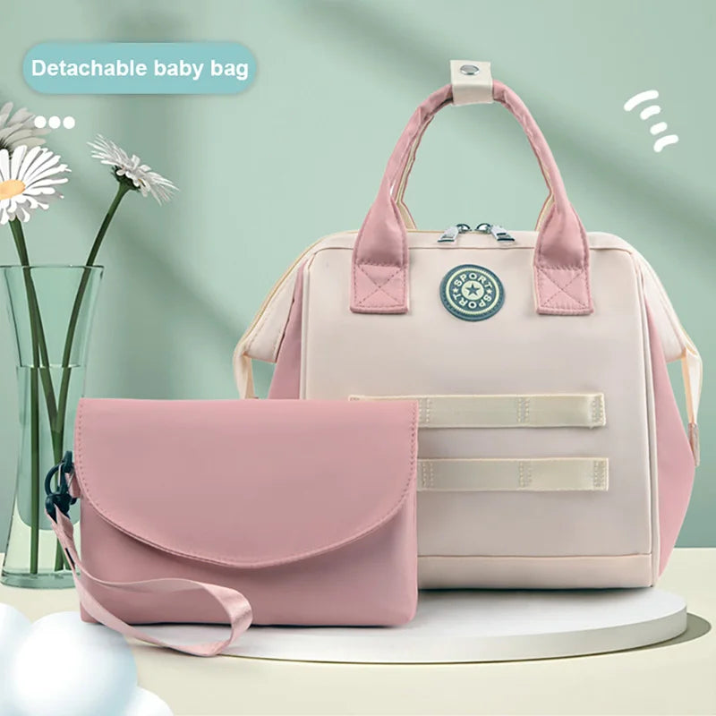 New Large Capacity Mommy Diaper Bag Waterproof Multi-Functional Travel Bag
