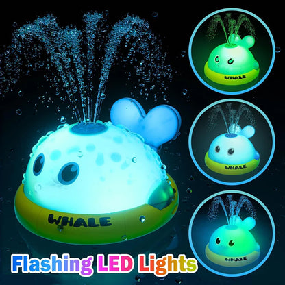 Baby Bath Toys Light Up Whale Sprinkler Pool Bath Toy