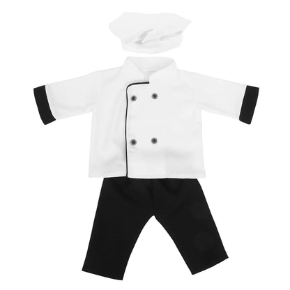 Baby Photography Outfit Newborn Chef Costume Boys Girls Photoshoot Props