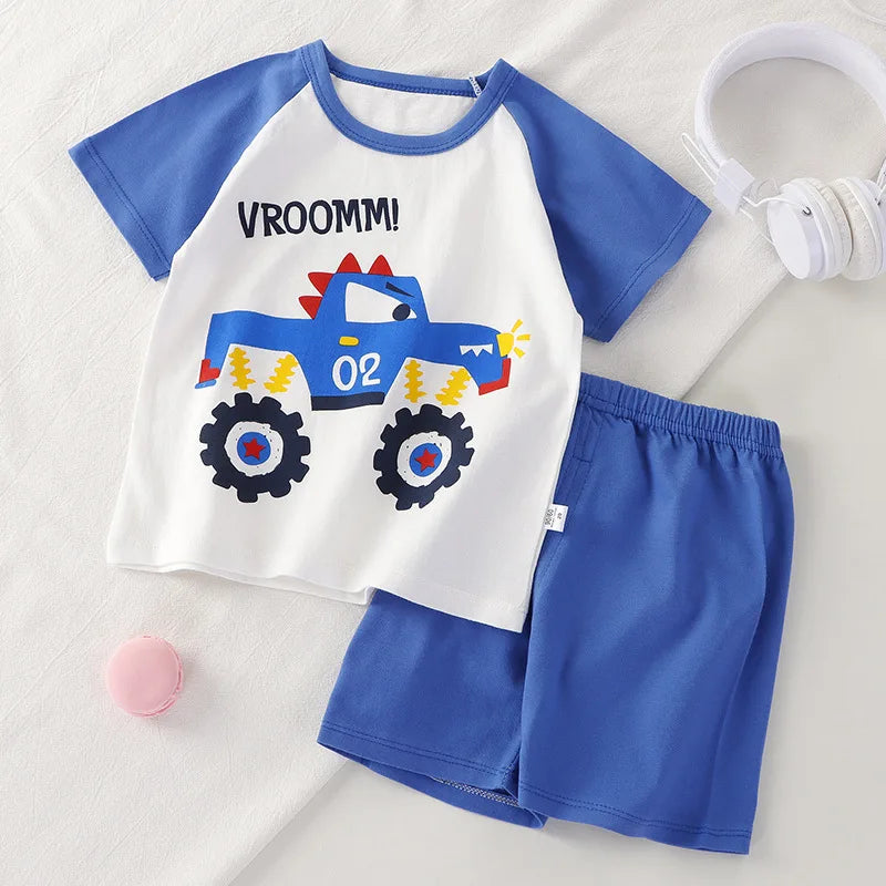 Baby Clothing 1-3Y Boys Girls Cotton 2-Piece Set Newborn Outfit