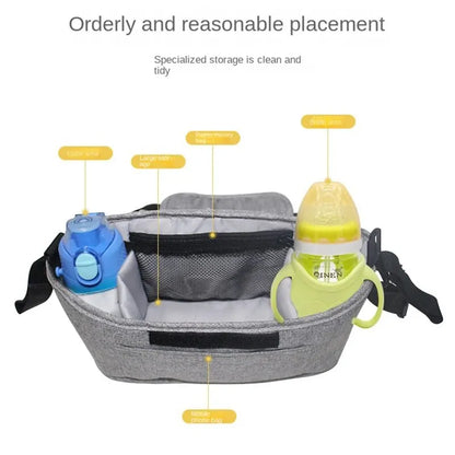 Baby Stroller Hanging Diaper Bag Large Capacity Portable Mommy Storage Bag